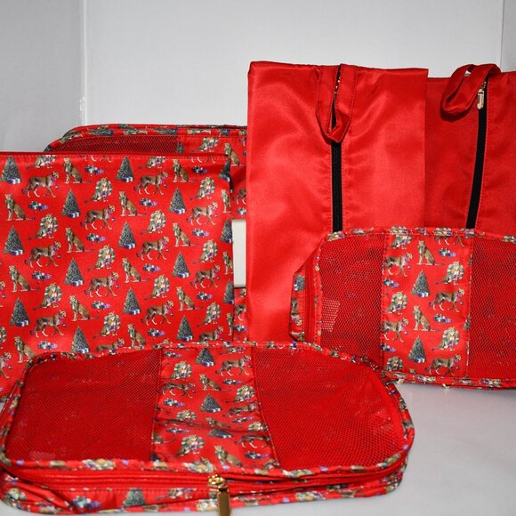 Southern Living 6-Piece Cheetah Packing Cube Set #F24PACK002 NWT - Picture 3 of 6